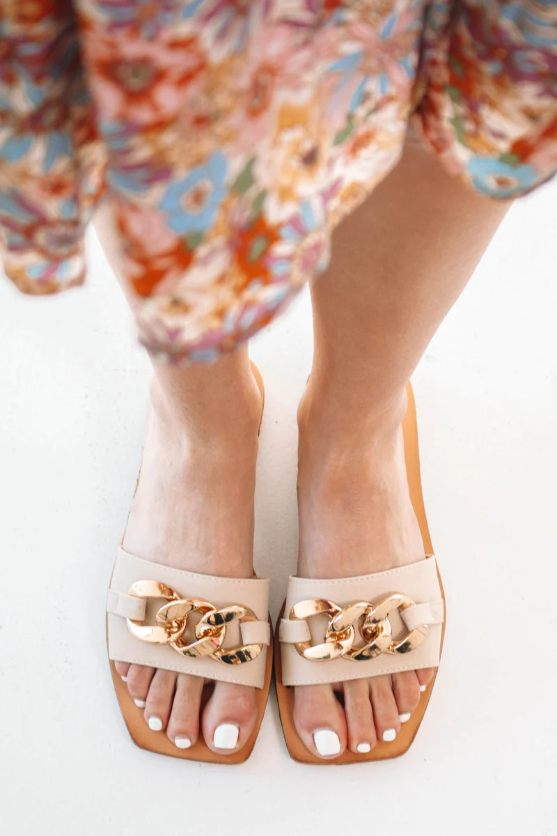 Dilia Sandals - Bone | The Impeccable Pig