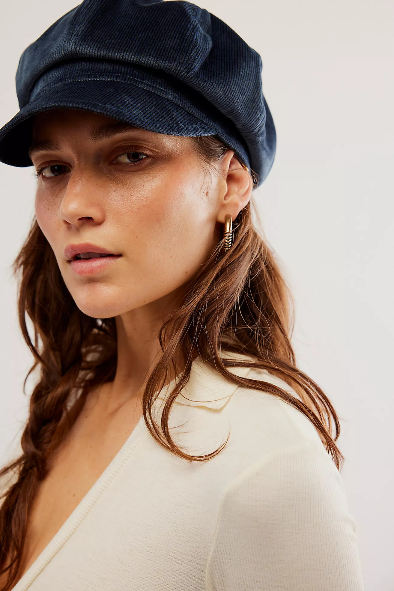 Proper Stripe Slouch Lieutenant Hat | Free People (Global - UK&FR Excluded)