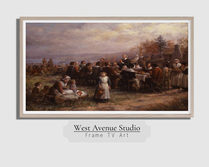 Samsung Frame TV Thanksgiving Art the 1st Thanksgiving - Etsy | Etsy (US)