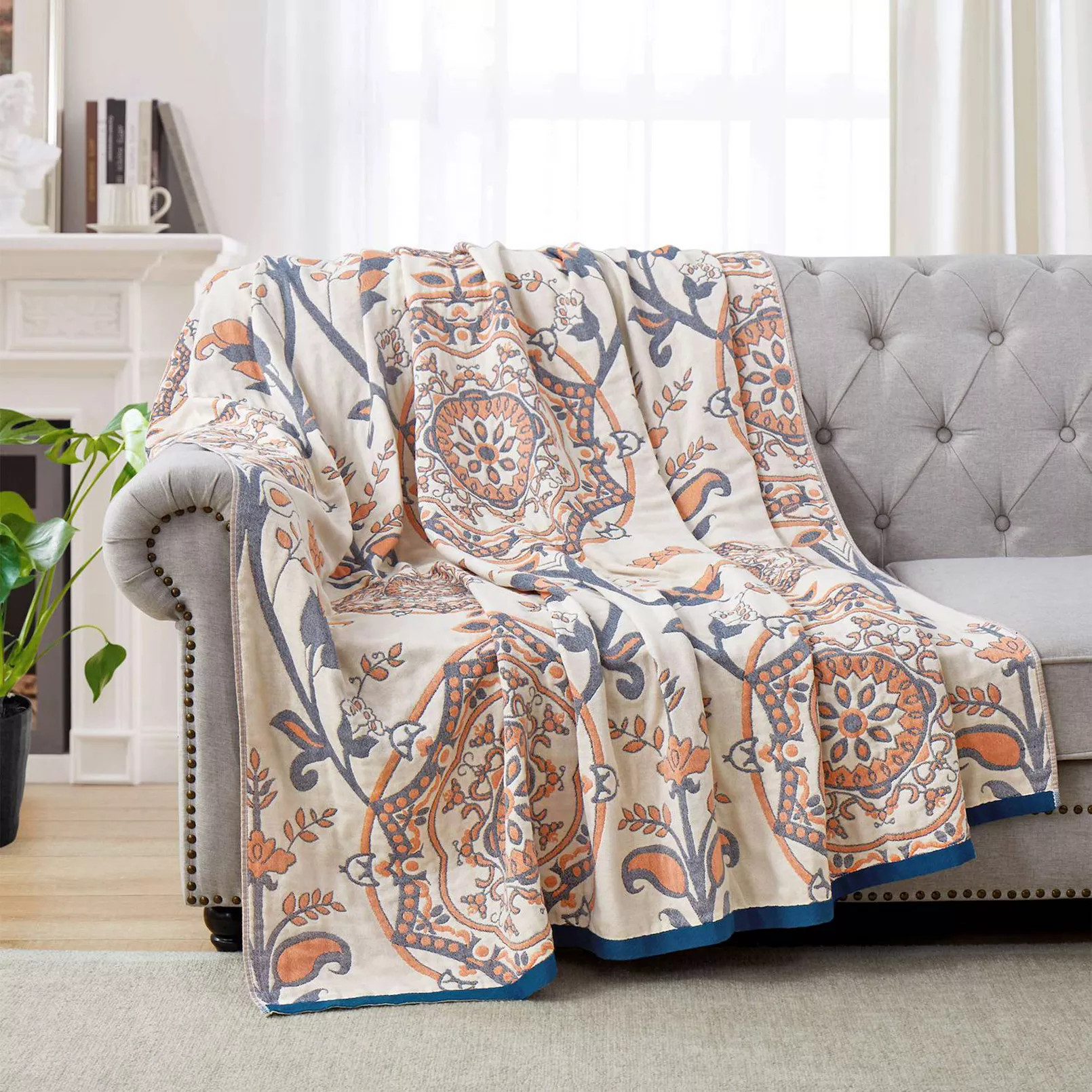 Peace Nest Throw Blanket 100% Cotton Boho | Kohl's