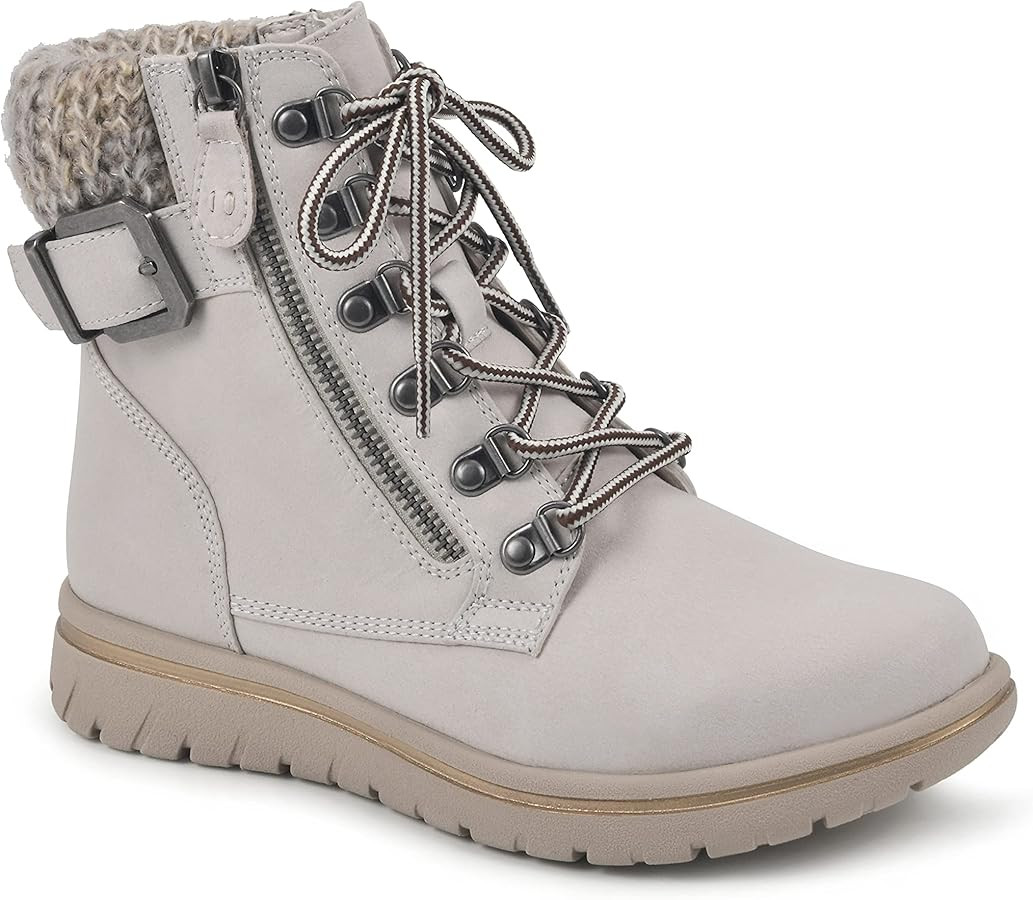 CLIFFS BY WHITE MOUNTAIN Women's Hearty Cushioned Hiker Ankle Boots | Amazon (US)