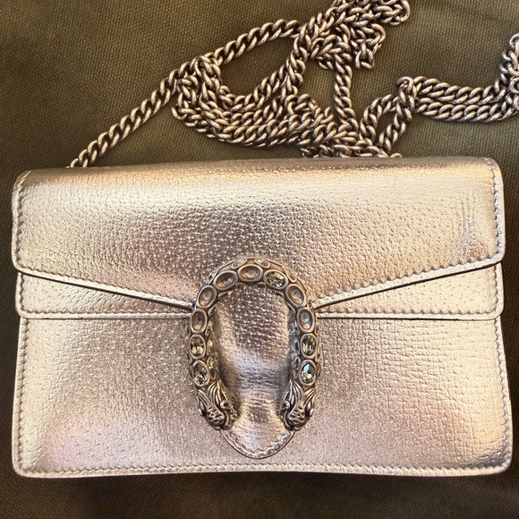 Gucci Metallic Silver Mini Bag | Poshmark