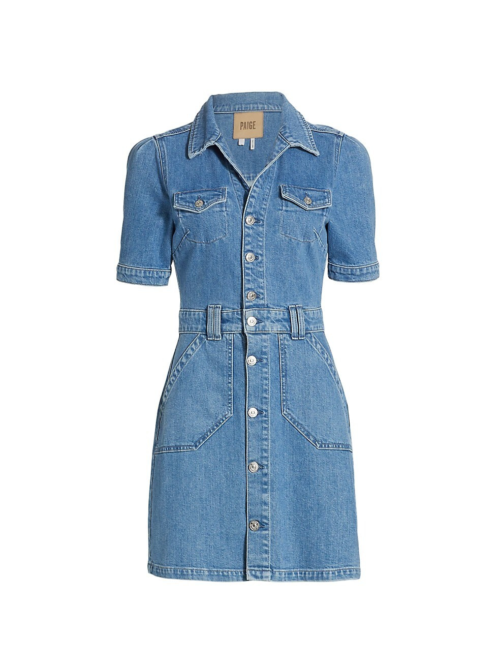 Paige Mayslie Denim Minidress | Saks Fifth Avenue