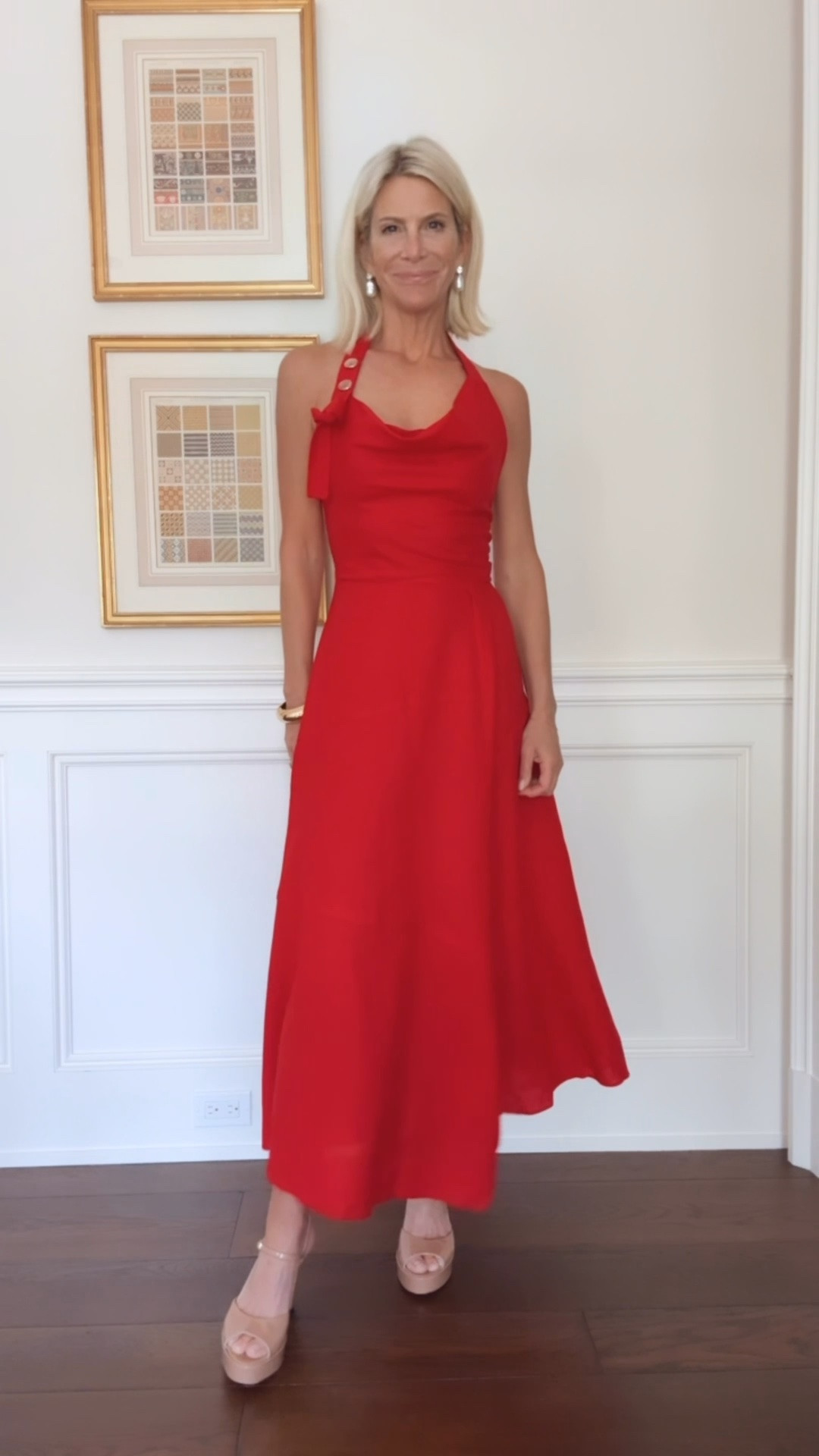 Another beauty from Zara!  A red linen halter dress for summer is perfect t. I’m in xs :)

#LTKootd #LTKSeasonal #LTKOver40