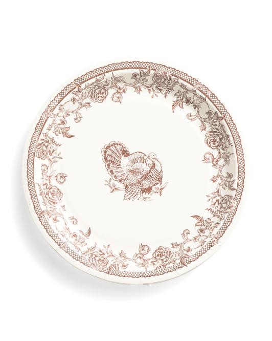 12pc Traditional Turkey Plates | TJ Maxx