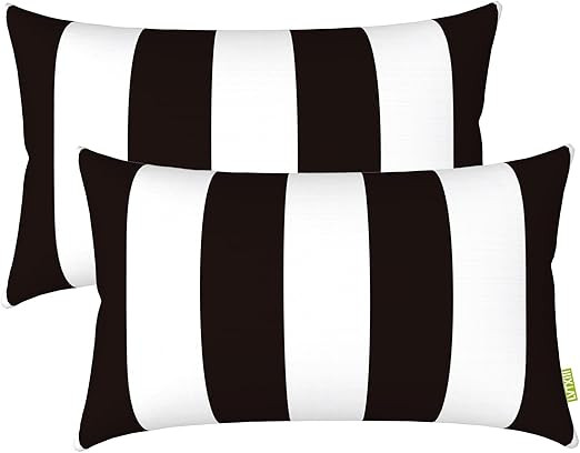 LVTXIII Outdoor/Indoor Lumbar Pillows, Decorative Patio Lumbar Cushions, Fluffy Water Repellent G... | Amazon (US)