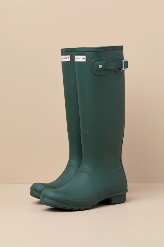 Original Tall Hunter Green Rain Boots | Lulus