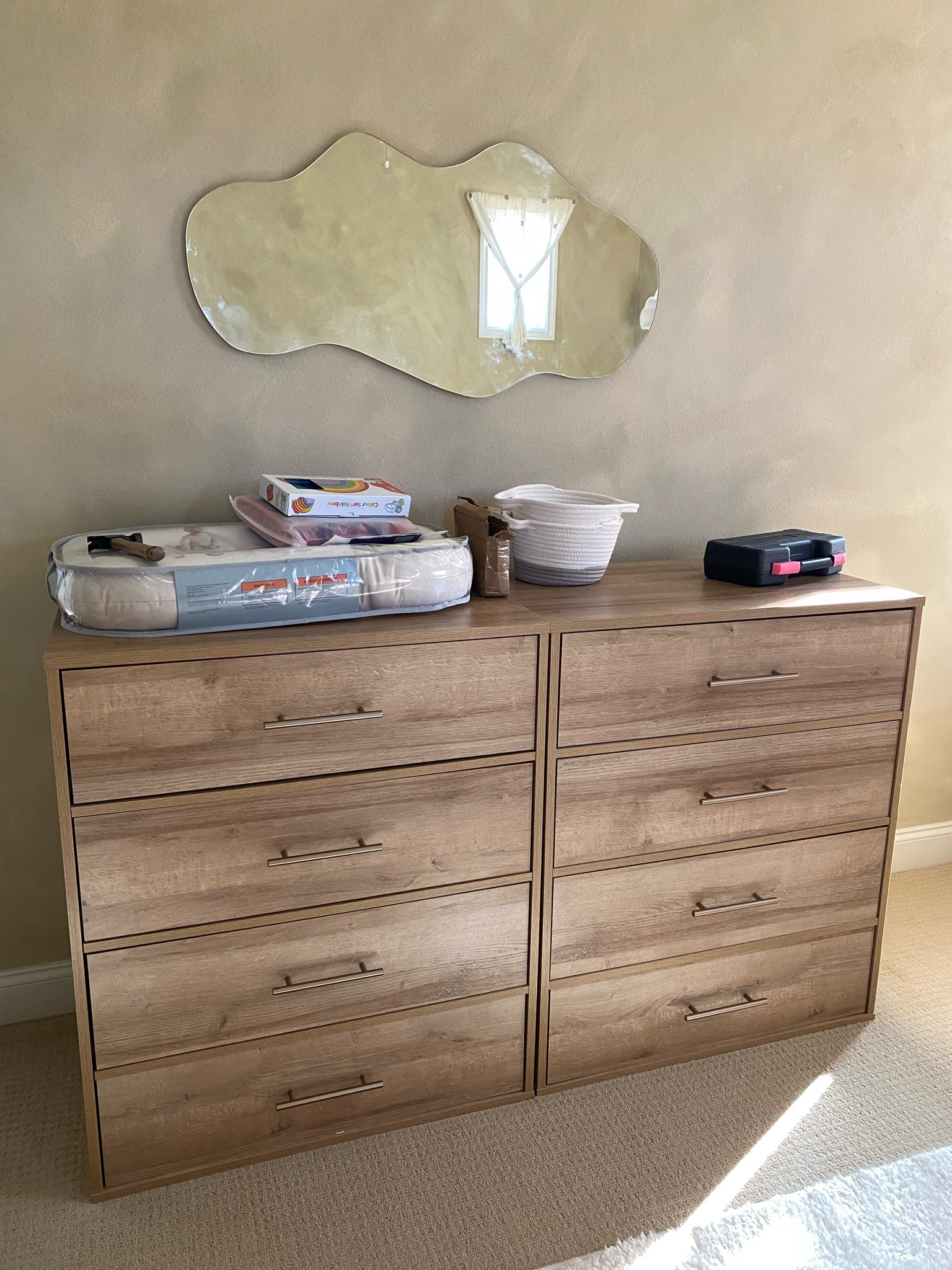 dresser + hardware set for baby