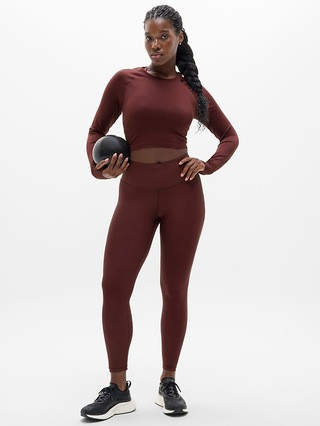 Interval High Rise Perforated Legging | Athleta