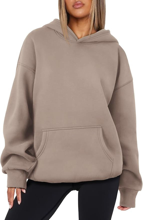 ATHMILE Womens Oversized Hoodies Fleece Sweatshirts Long Sleeve Sweaters Pullover Fall Clothes wi... | Amazon (US)
