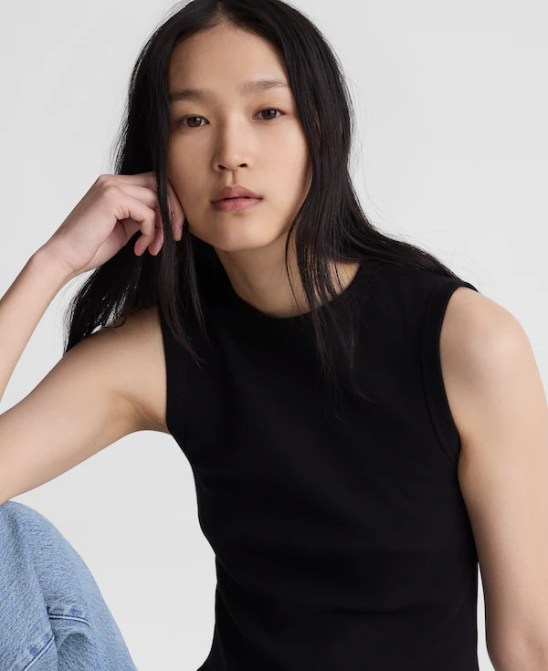 The '90s Shell Tank in Compact Cotton | Madewell