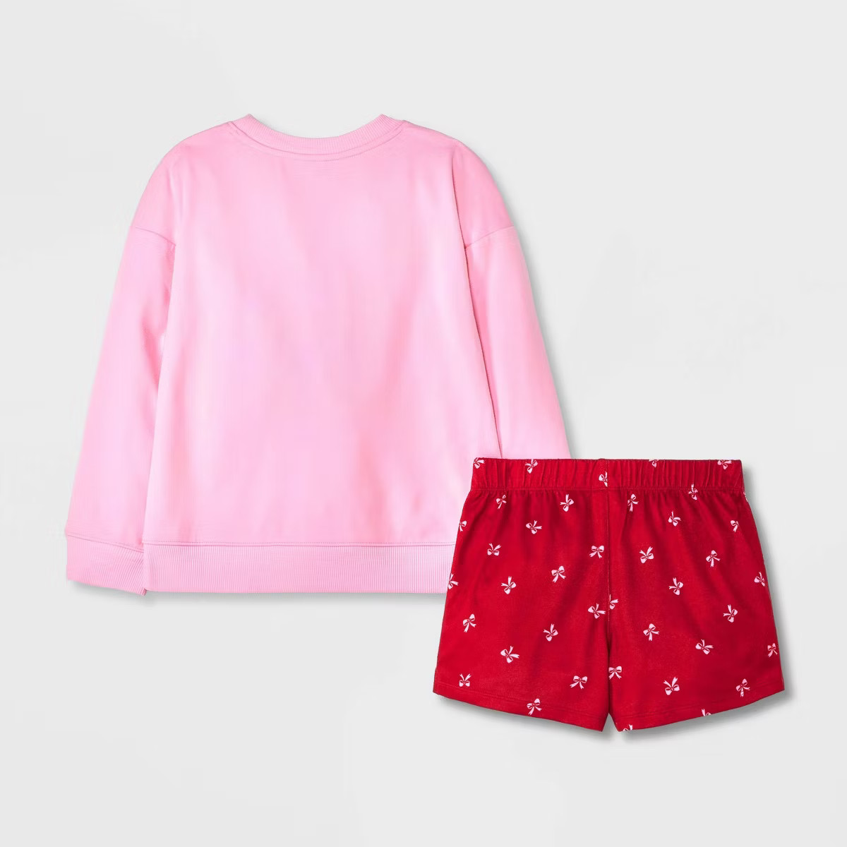 Girls' 2pc Long Sleeve Sweatshirt Boxer Pajama Set - art class™ | Target