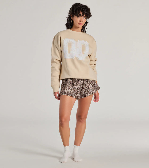 Trendy Mood Leopard Print Satin Ruffled Shorts | Windsor Stores