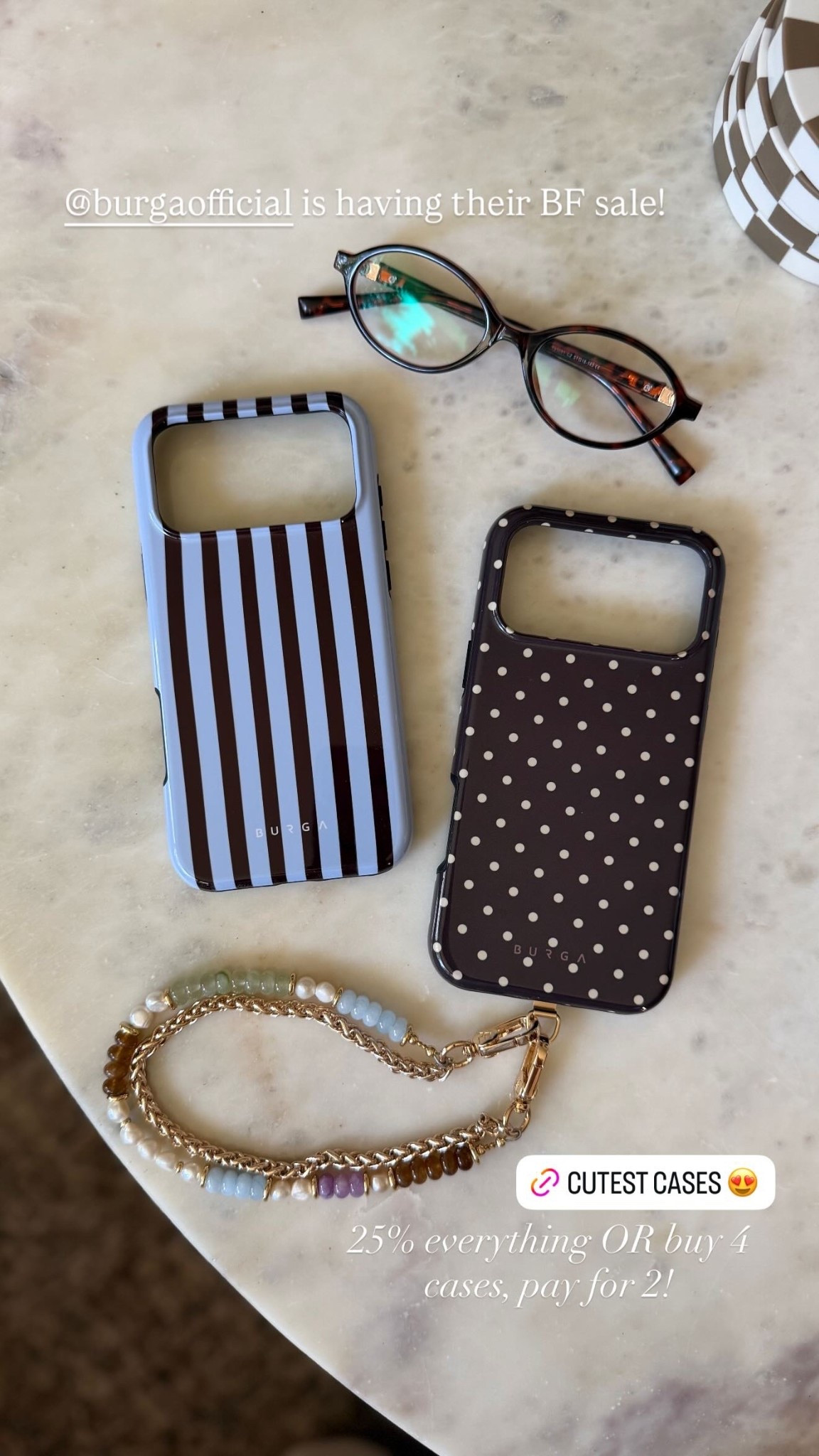 @burgaofficial is having their BF sale! 25% everything OR buy 4 cases, pay for 2!