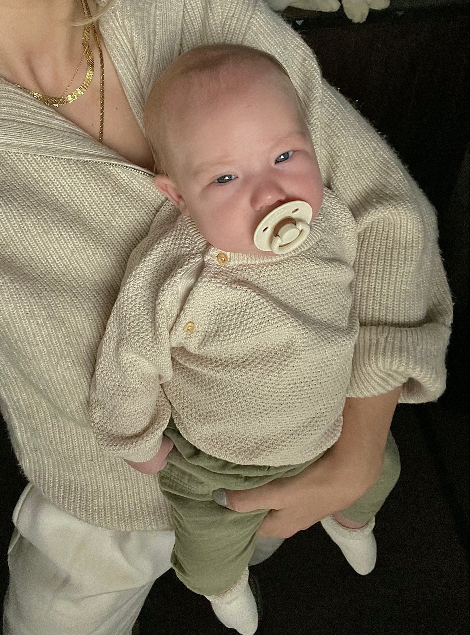 baby fit of the day ☁️ aesthetic baby boy outfits 
sweater is H&M, pants are banana republic 

#LTKstyletip #LTKfit #LTKbaby