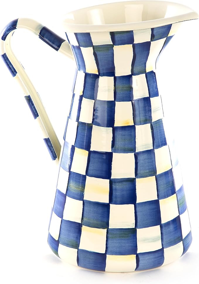 MACKENZIE-CHILDS Practical Enamel Pitcher with Spout, Drink Pitcher for Iced Tea or Water, Flower... | Amazon (US)