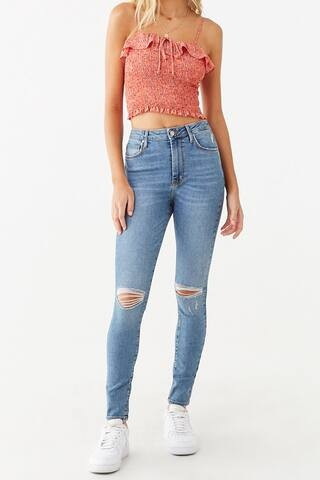 The Fairfax Super Skinny Distressed Jeans | Forever 21 (US)