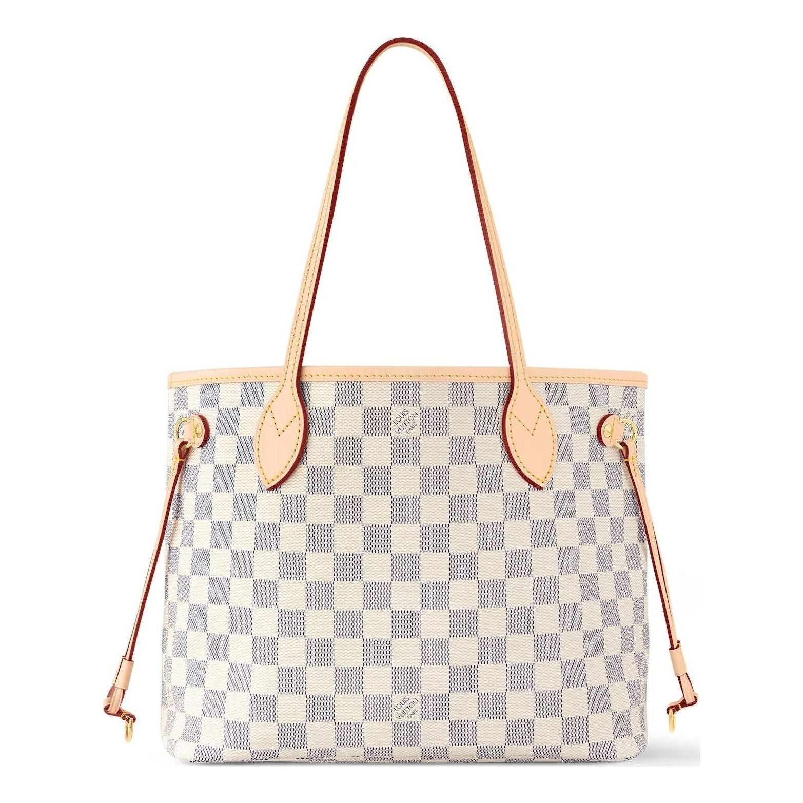 (WMNS) LOUIS VUITTON Neverfull PM Damier Azur Canvas Handbag 'Grey Gold' N40605 | KICKS CREW