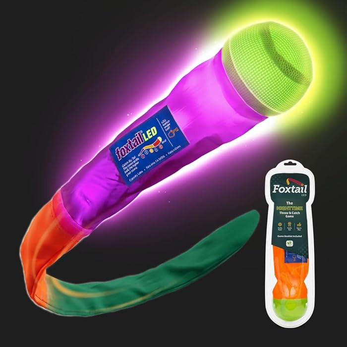 Foxtail LED - Outdoor Throw and Catch Light Up Game - Foam Ball & Tail Glow at Night - Play in Th... | Amazon (US)