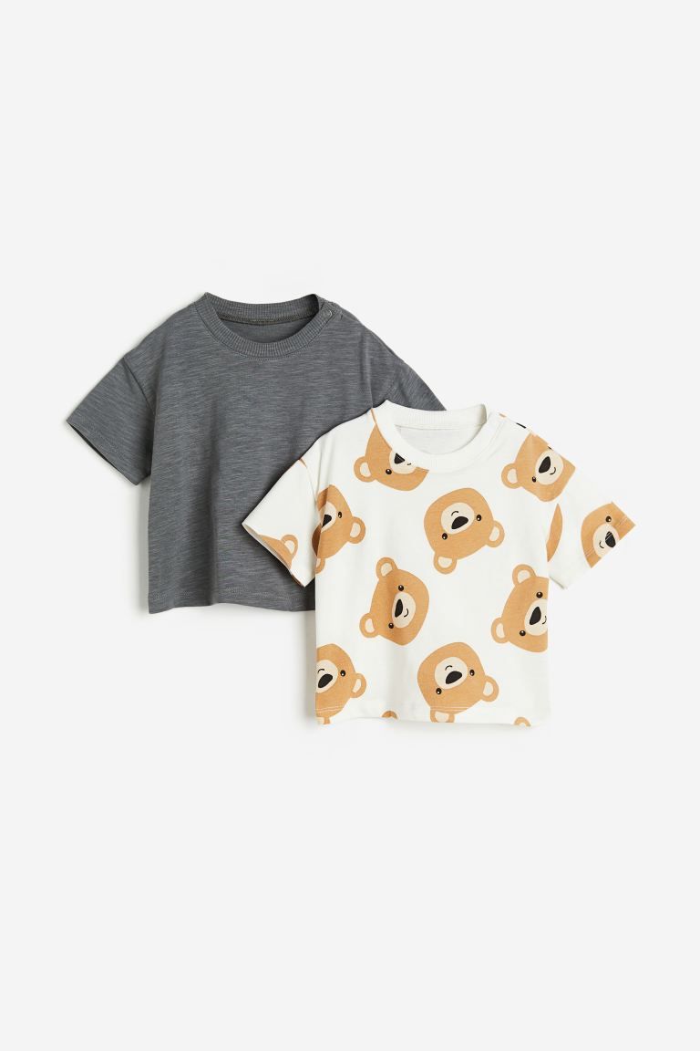 2-pack T-shirts | H&M (UK, MY, IN, SG, PH, TW, HK)