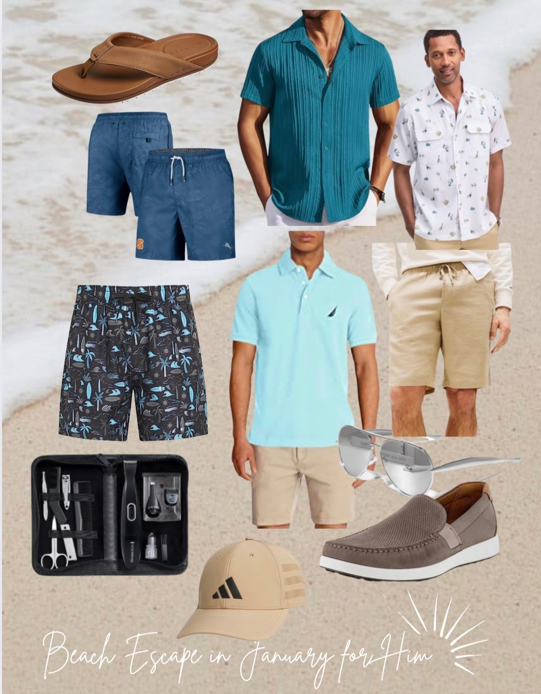 Trading winter layers for linen and sunshine ☀️
This Beach Escape in January board is built for relaxed luxury - easy neutrals, breathable fabrics, and versatile pieces that work from poolside to dinner. 🌴

#LTKMens #LTKFindsUnder100 #LTKTravel