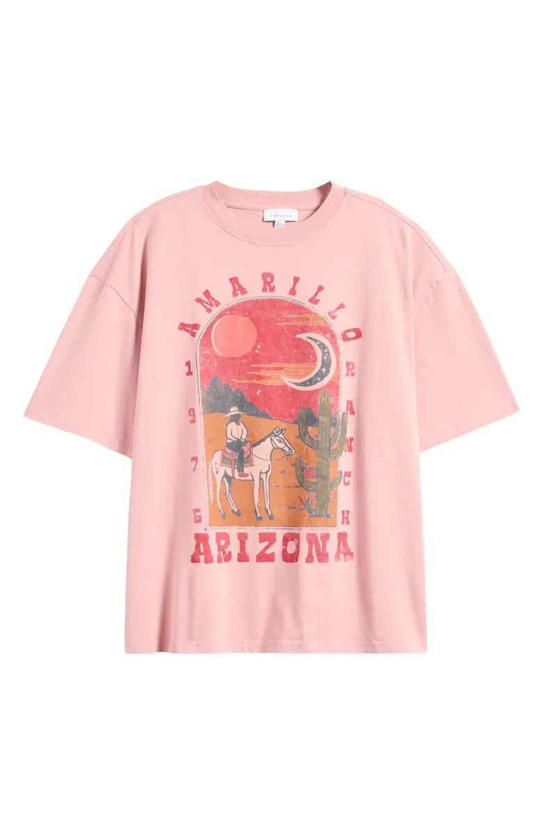 Topshop Arizona Oversize Cotton Graphic T-Shirt | Nordstrom | Nordstrom