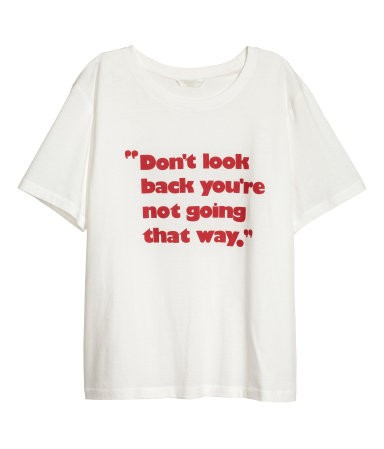 H&M T-shirt with Printed Design $17.99 | H&M (US)