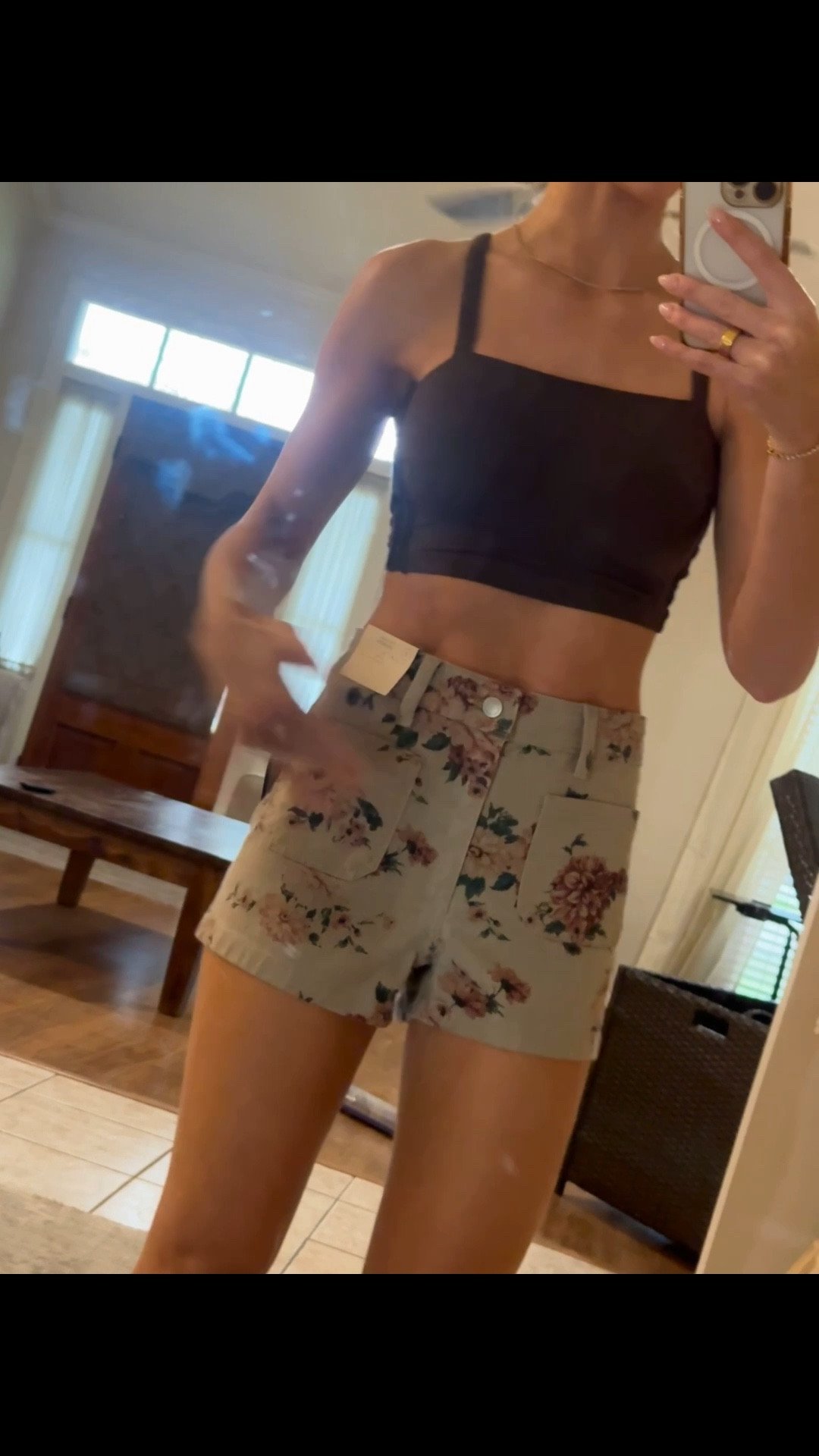 The cutest shorts spring shorts new at Target! Wearing a size 2! 

#LTKootd #LTKmomlife #LTKSeasonal