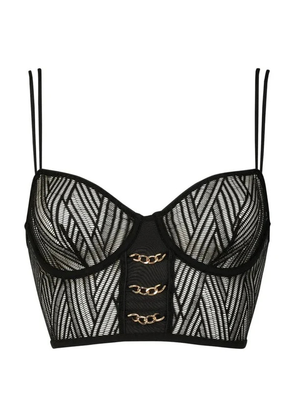 Onde Sensuelle Bustier- Black | Chérie Amour