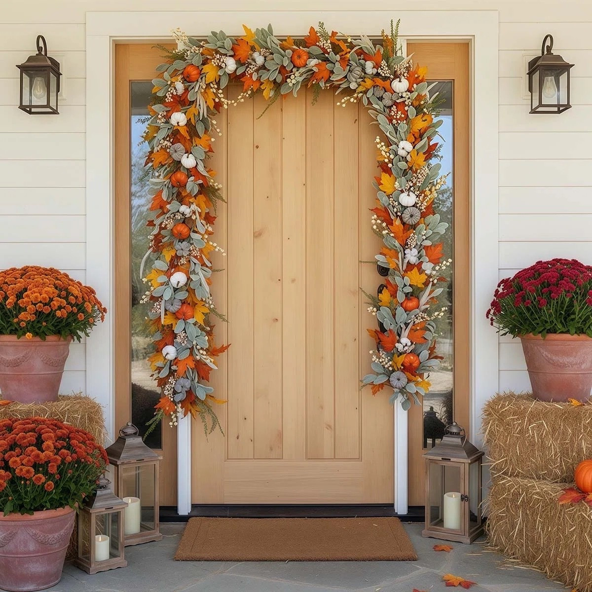 Bring the beauty of fall indoors with this 6-foot eucalyptus garland, accented with autumn leaves, pumpkins, and berries. 🍂 A lovely way to add warmth and seasonal character to a mantel, dining table, staircase, or entryway. ON SALE and under $50.

Ideas

* Drape it across a mantel 🍁
* Create a festive fall tablescape
* Layer it with candles and lanterns
* Add warmth to an entryway console
* Style it for Thanksgiving gatherings

Keywords

* autumn home décor
* fall home décor
* fall garland
* autumn garland
* eucalyptus garland
* fall foliage
* artificial fall foliage
* pumpkin décor
* berry garland
* harvest décor
* Thanksgiving décor
* seasonal home décor
* fall decorating
* autumn decorating
* mantel décor
* fireplace décor
* tablescape décor
* entryway décor
* staircase décor
* cozy home décor

#LTKSaleAlert #LTKHome #LTKSeasonal