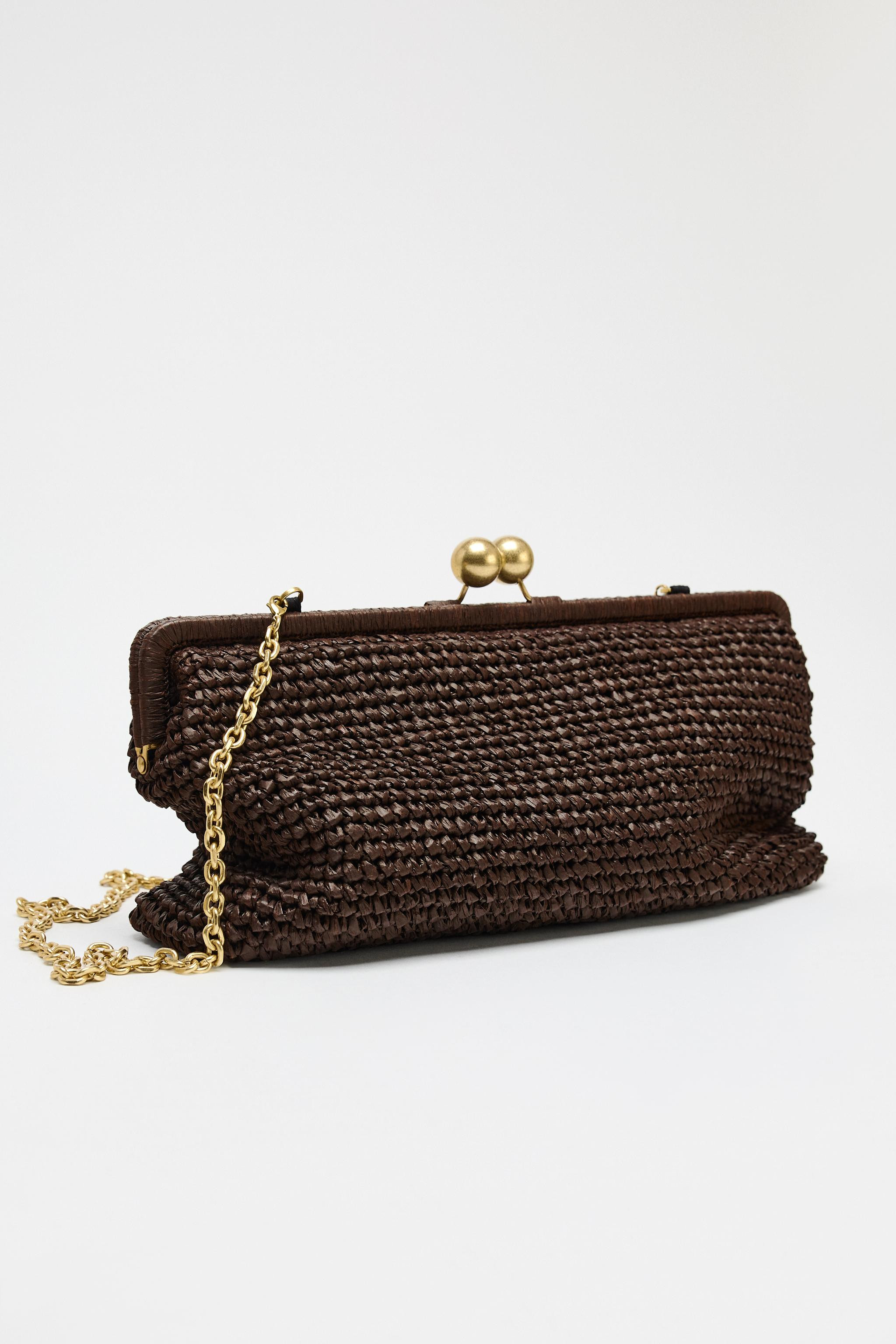 WOVEN CLUTCH BAG | Zara US