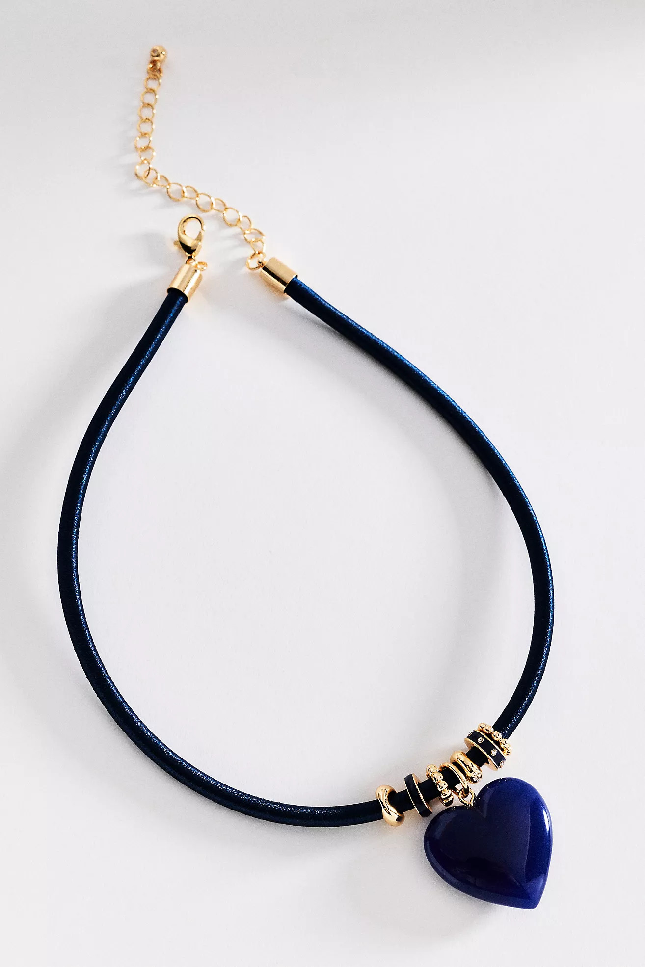 Stone Heart Pendant Corded Necklace | Anthropologie (US)