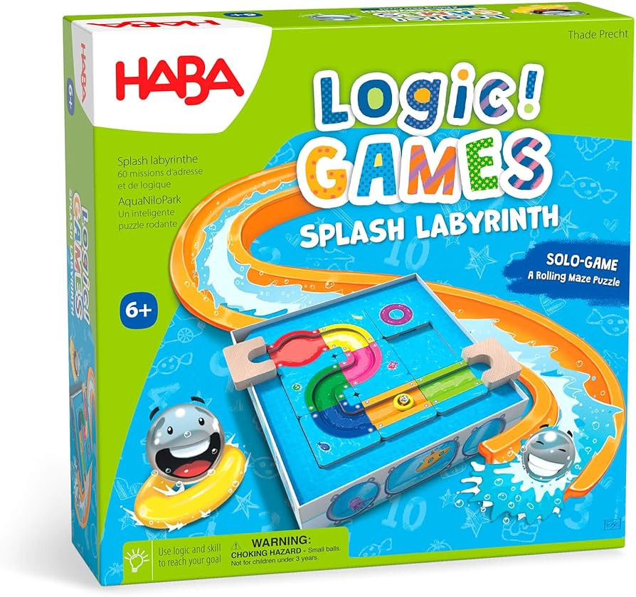 HABA Juegos Lógica! Juegos: Milo's Waterpark - Splash Laberinto Laberinto Juego | Amazon (US)