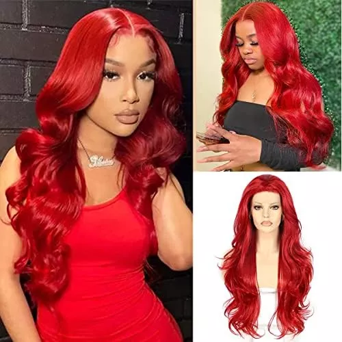 Tseses Red Long Curly Wavy Wigs … curated on LTK