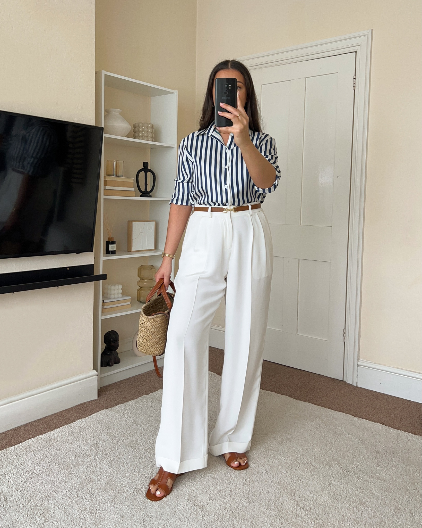 White trousers summer outfit.
Shirt is from LilySilk, wearing size S.
Trousers are from LilySilk, wearing size UK14.

#LTKeurope #LTKstyletip #LTKunder100
