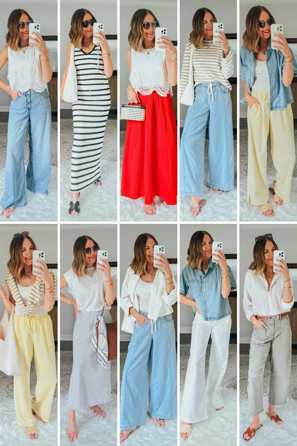 In honor of #targettuesday here are 10 Target outfits in 37 seconds! The comfiest knit skirt set, must have maxi skirt of the summer, wide leg ultra soft pull on jeans, butter yellow linen pants, a short sleeve denim shirt jacket that looks like the Madewell version and sooooo much more!

#targetcreator #summeroutfitideas #vacationoutfit #momoutfits #momoutfit #casualoutfitideas #outfitinspo #casualsummeroutfits 



#LTKOver40 #LTKSeasonal #LTKSummerEdit