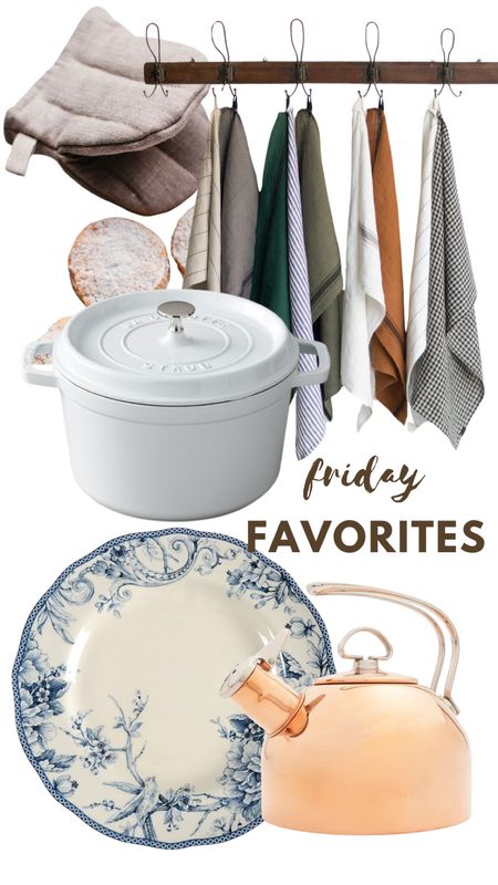 Friday Favorites- I love the blue and white this time of year and make sure you add a fresh linen to your kitchen!

#LTKSeasonal