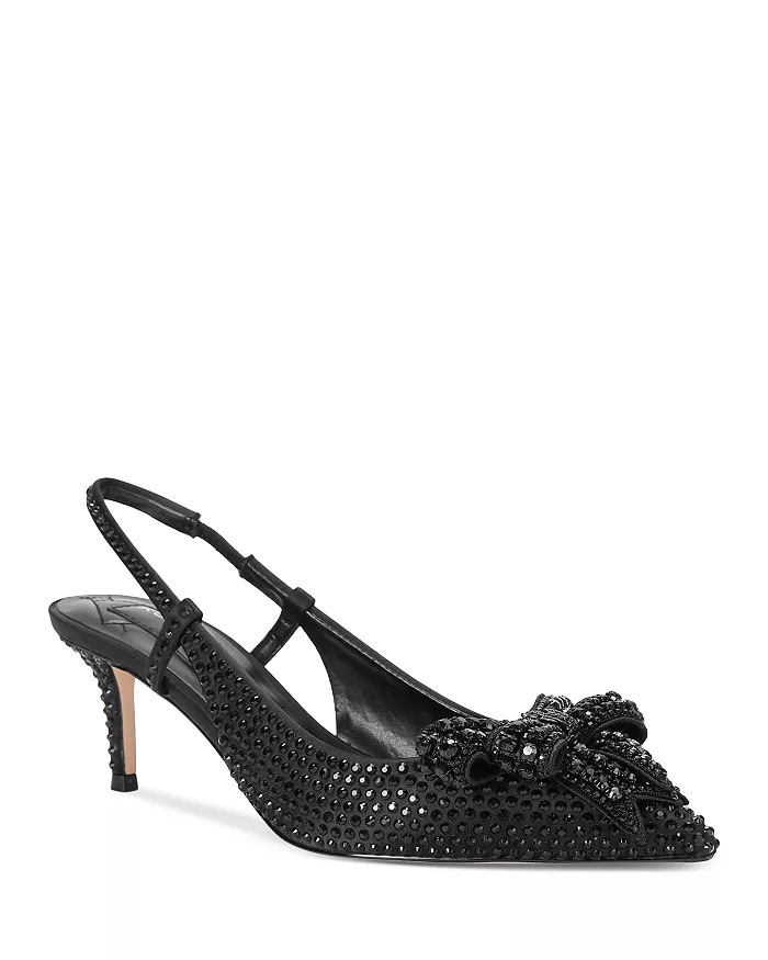 Women's Belgravia Bow Crystal Slip On Slingback Pumps | Bloomingdale's (US)