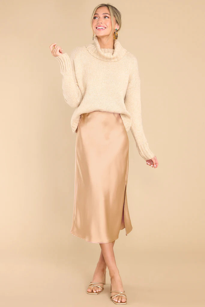 Tuck It In Beige Sweater | Red Dress 