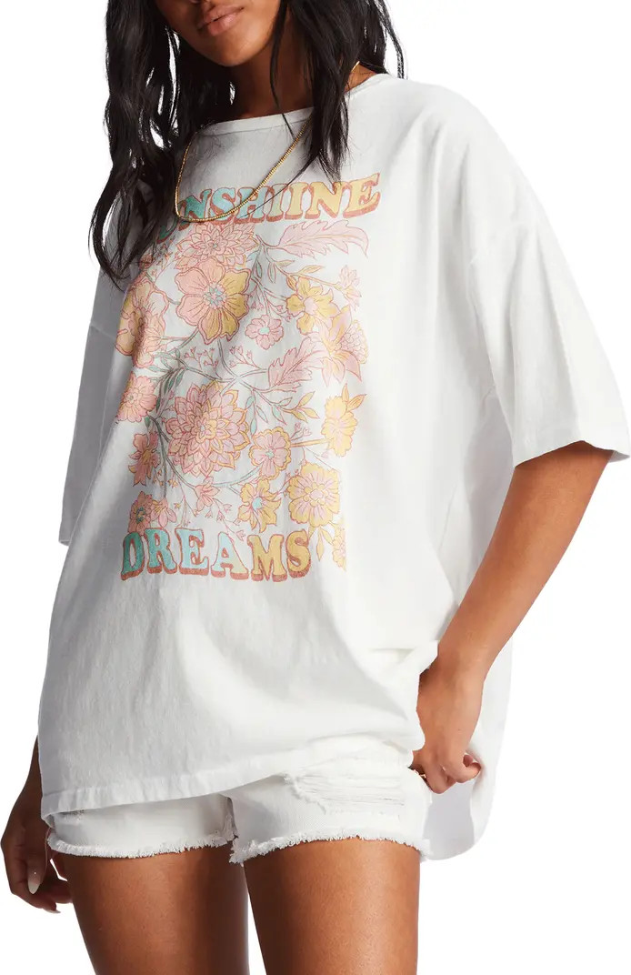Sunshine Dreams Oversize Graphic Tee | Nordstrom