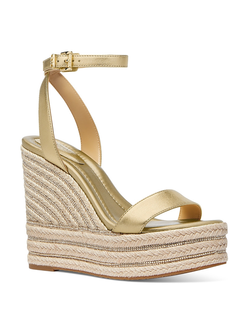 Michael Kors Women's Leighton Jute Wedge Sandals | Bloomingdale's (US)