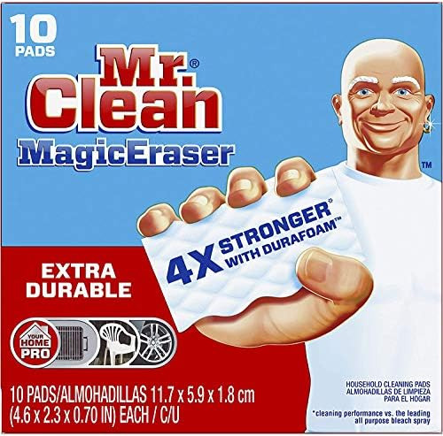 Mr. Clean Magic Eraser Extra Durable, Cleaning Pads with Durafoam, 10 Count | Amazon (US)