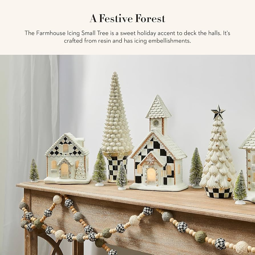 MACKENZIE-CHILDS Tabletop Christmas Tree, Decorative Tree for Christmas Decor, Small, Farmhouse I... | Amazon (US)