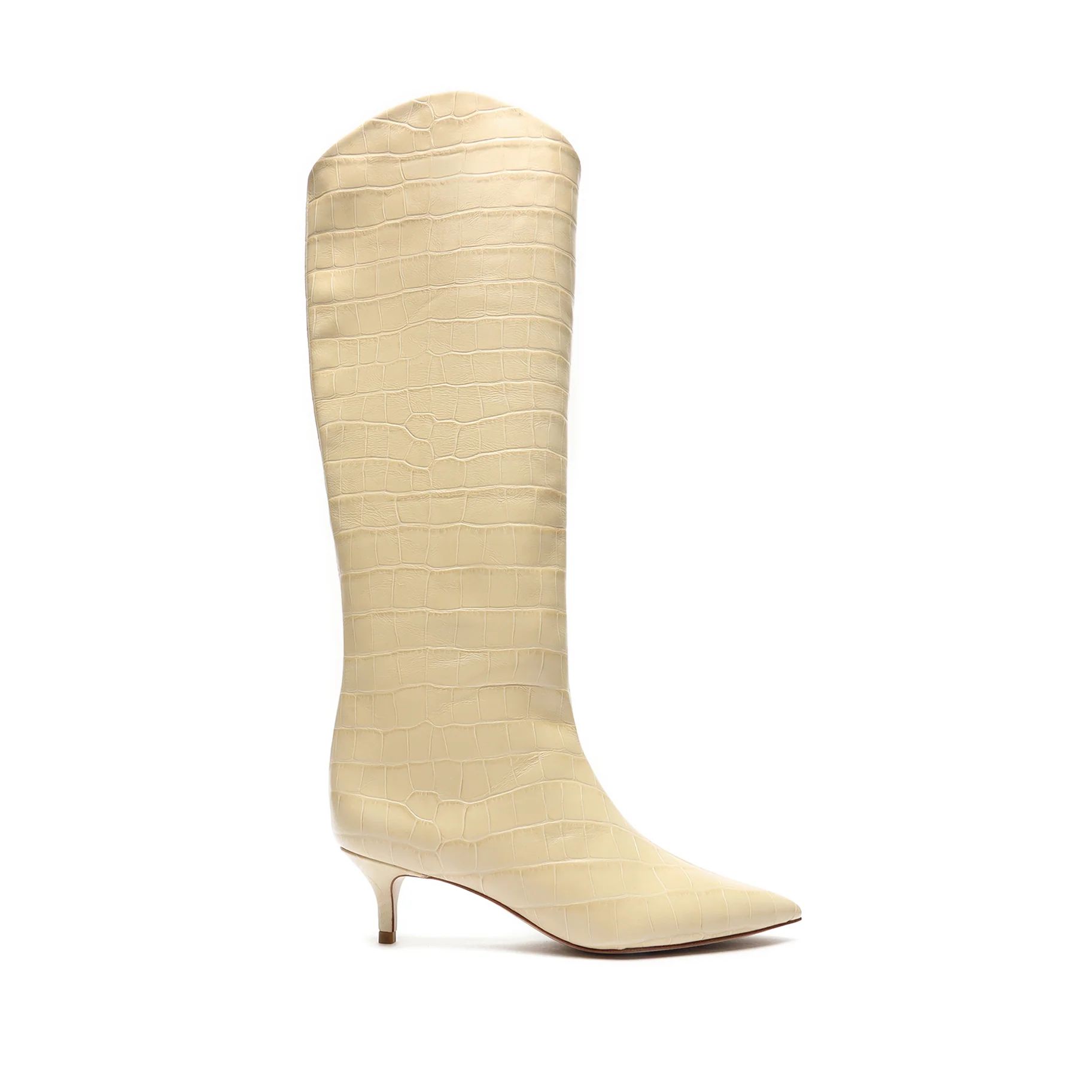 Maryana Lo Crocodile-Embossed Leather Boot | Schutz Shoes (US)