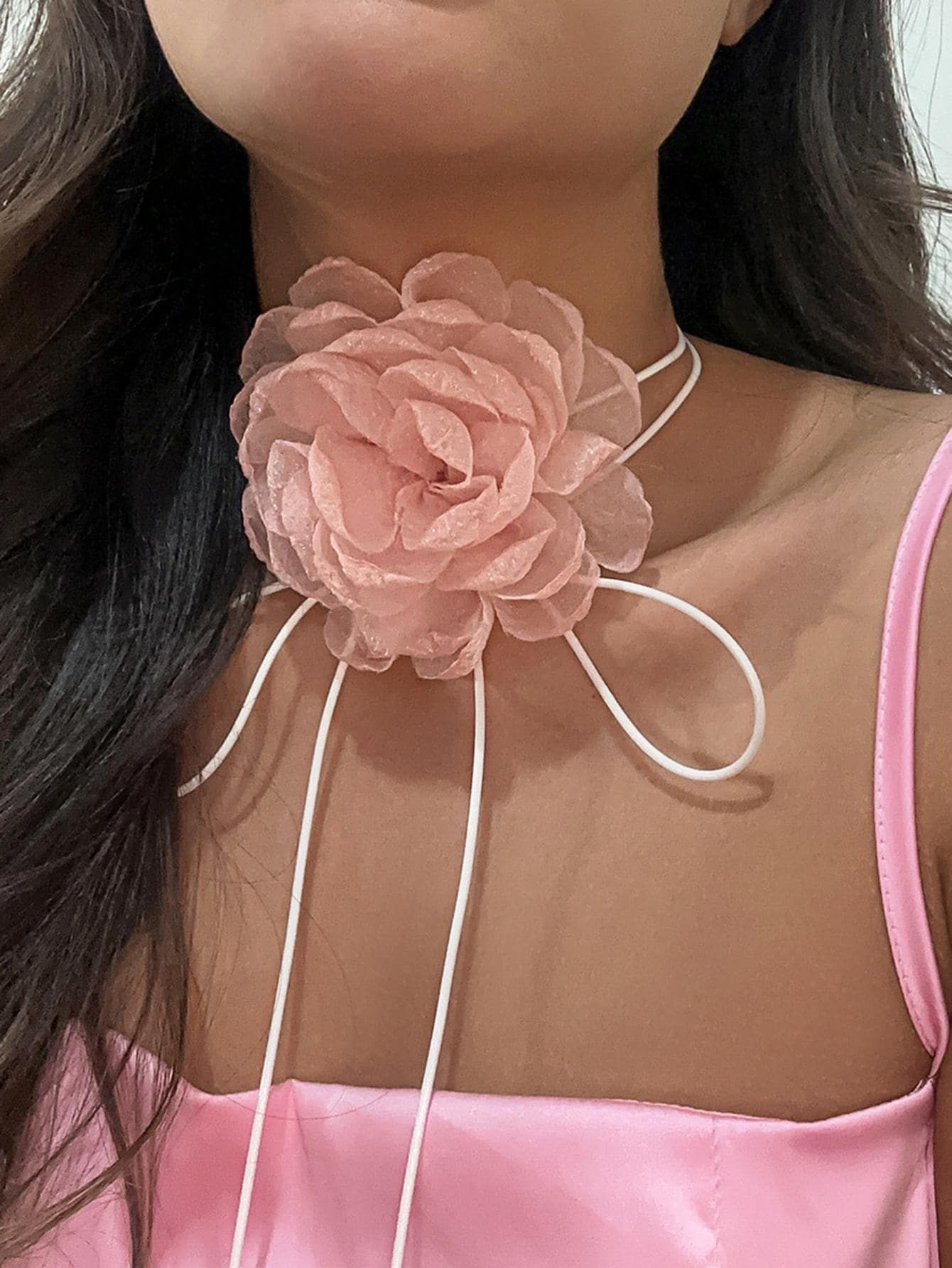 1pc Fashionable Flower Decor Choker For Women For Daily Decoration | SHEIN