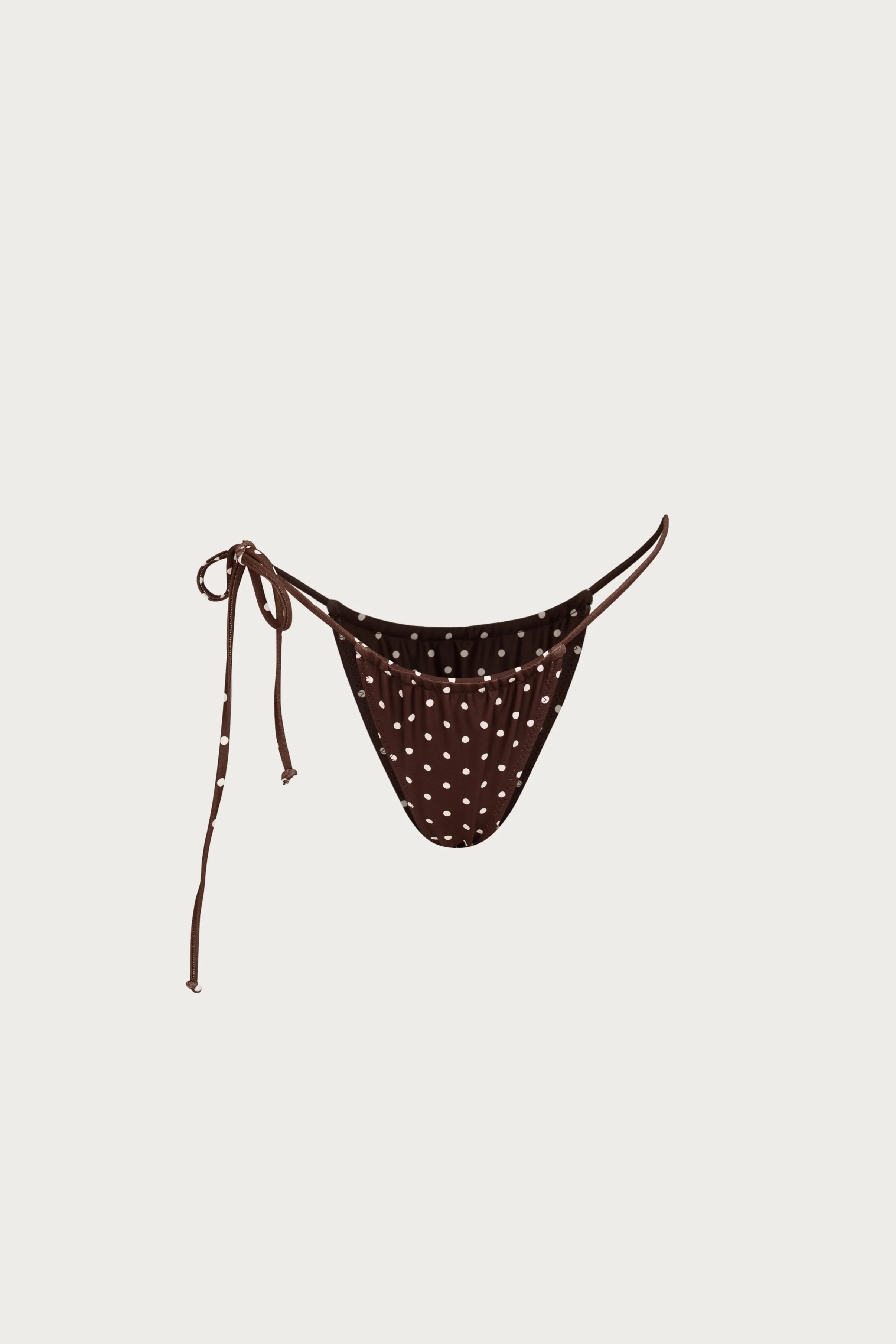 String Bottom (Brown Cream Polka Dot) | SAME