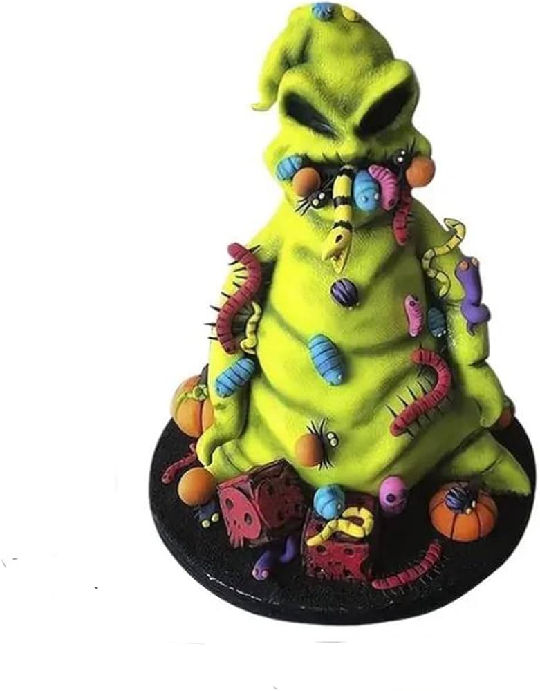 Oogie Boogie Halloween Resin Sculpture Statue! 6 Inch Green Ghost Eating Worms Figurines Ornament... | Amazon (US)
