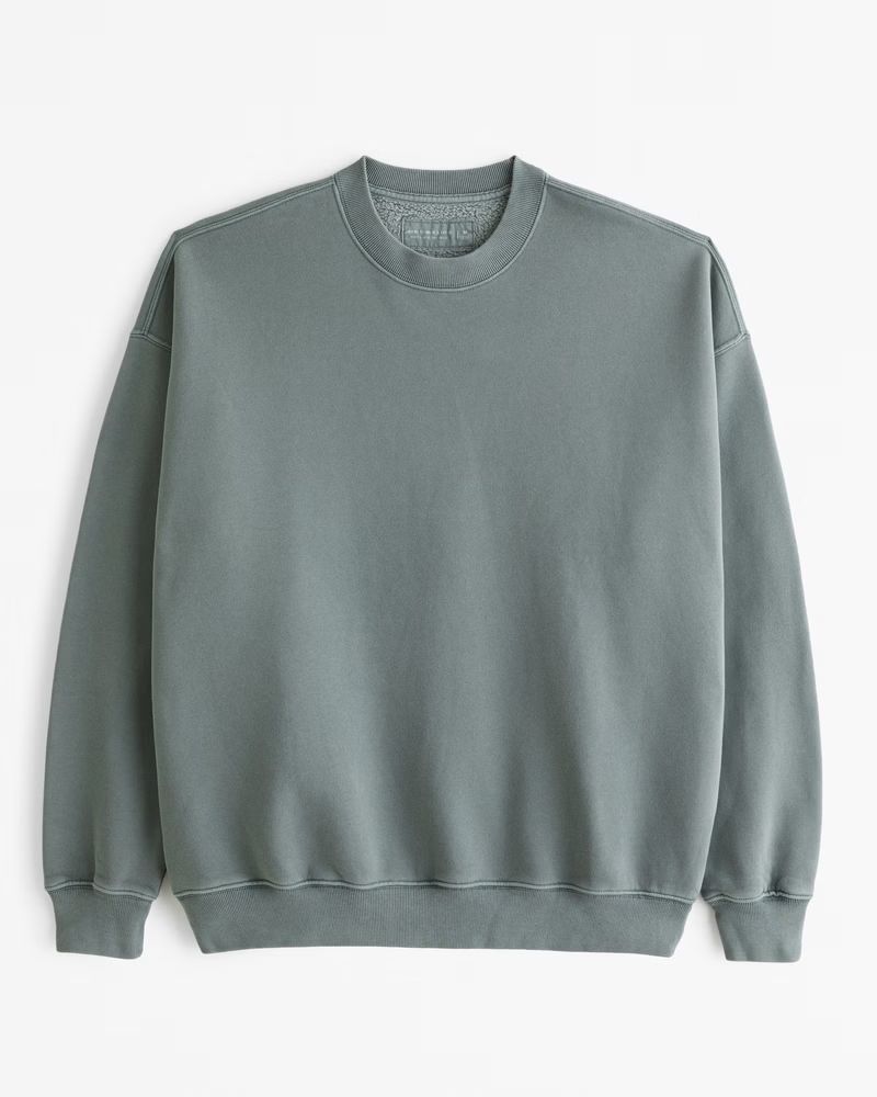 Men's Essential Crew Sweatshirt | Men's Tops | Abercrombie.com | Abercrombie & Fitch (US)