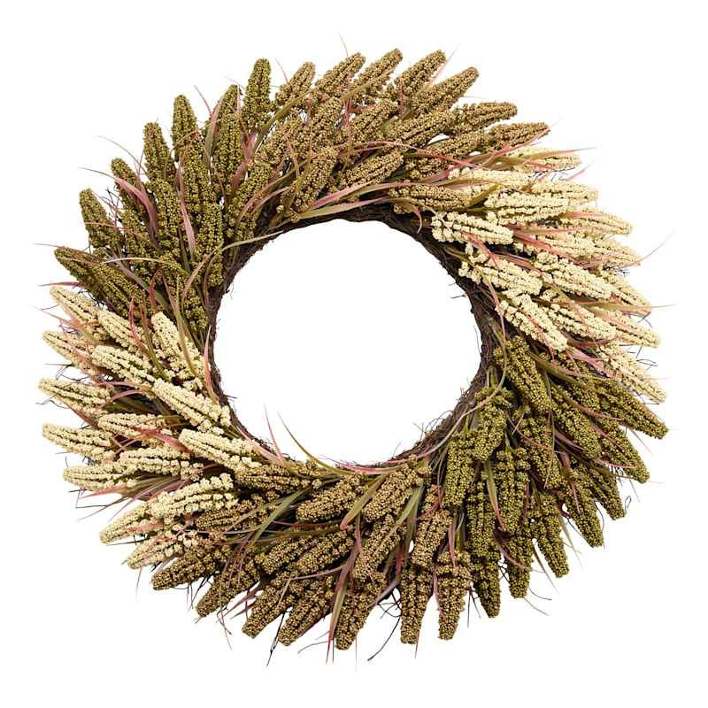 Brown Heather Wreath, 28" | At Home