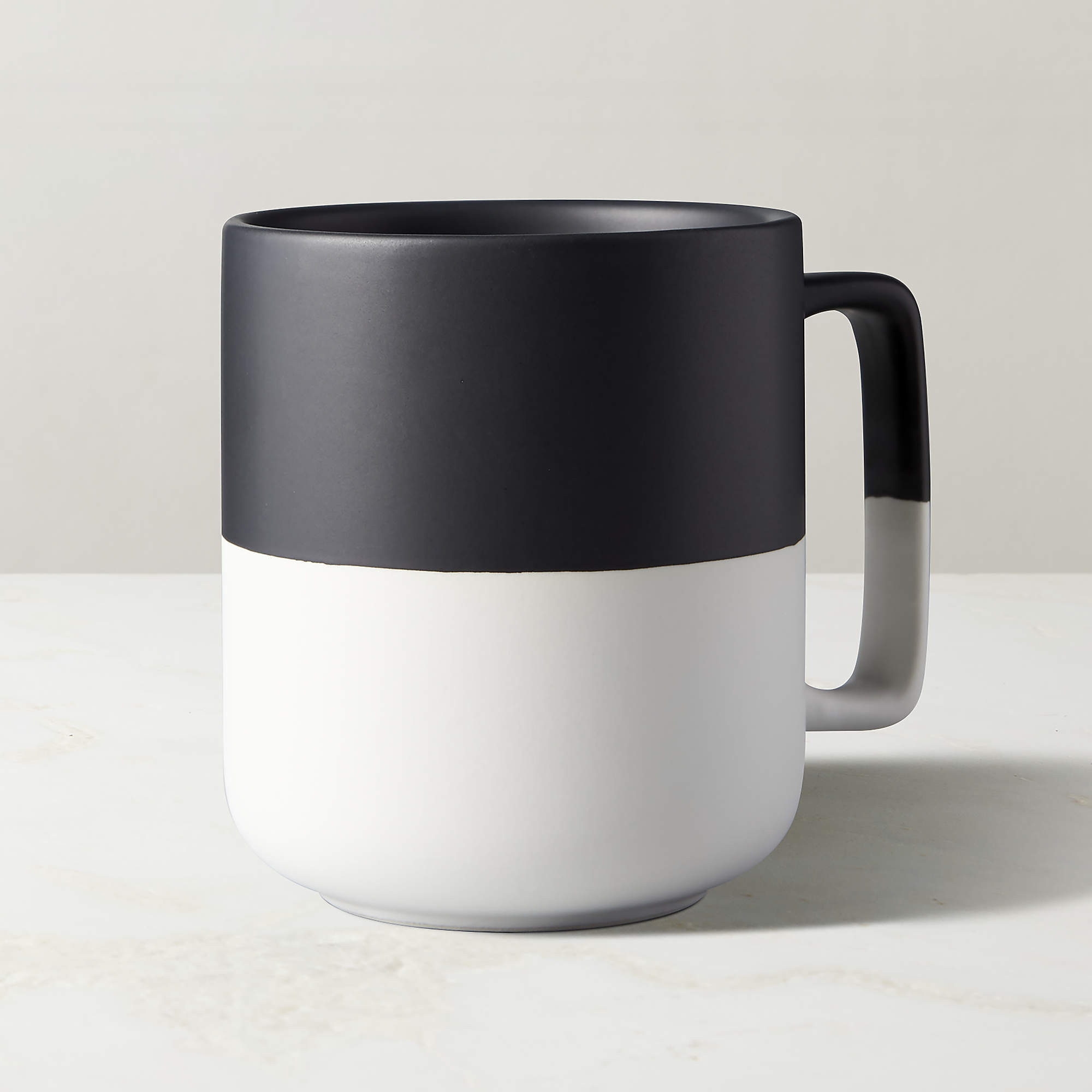 Black and White Ceramic Coffee Mug 19oz + Reviews | CB2 | CB2